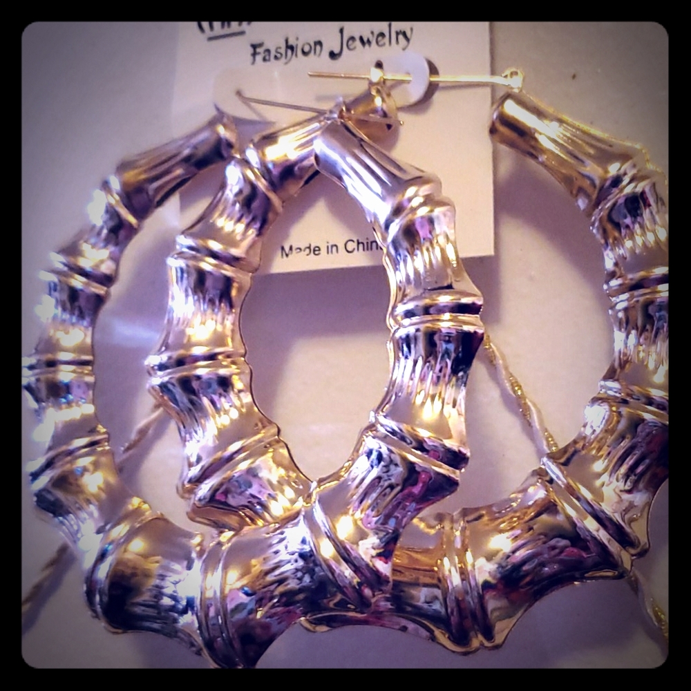 Gold plated Earrings, already polished and sexy.